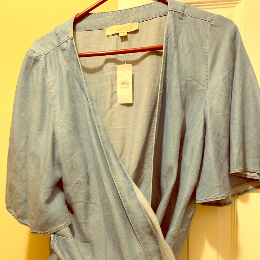 New Loft crossbody sexy shirt